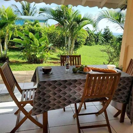 Bel Appartement T2 Avec Vue Sur Palmier Et Mer Sainte-Rose Extérieur photo